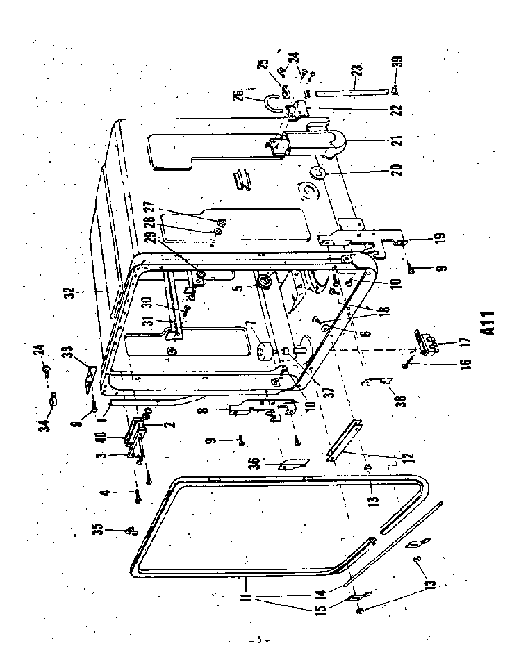 ^tub Diagram and Parts List for 8579900  Roper Dishwasher