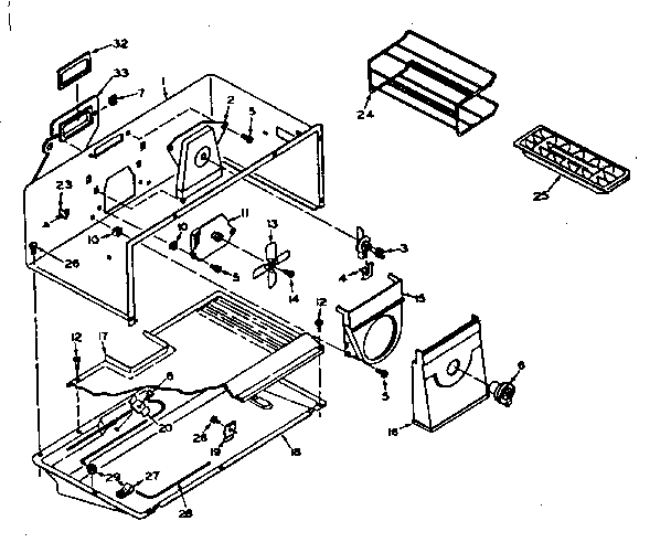 Freezer Parts Diagram and Parts List for 106U14ES2  Kenmore Refrigerator