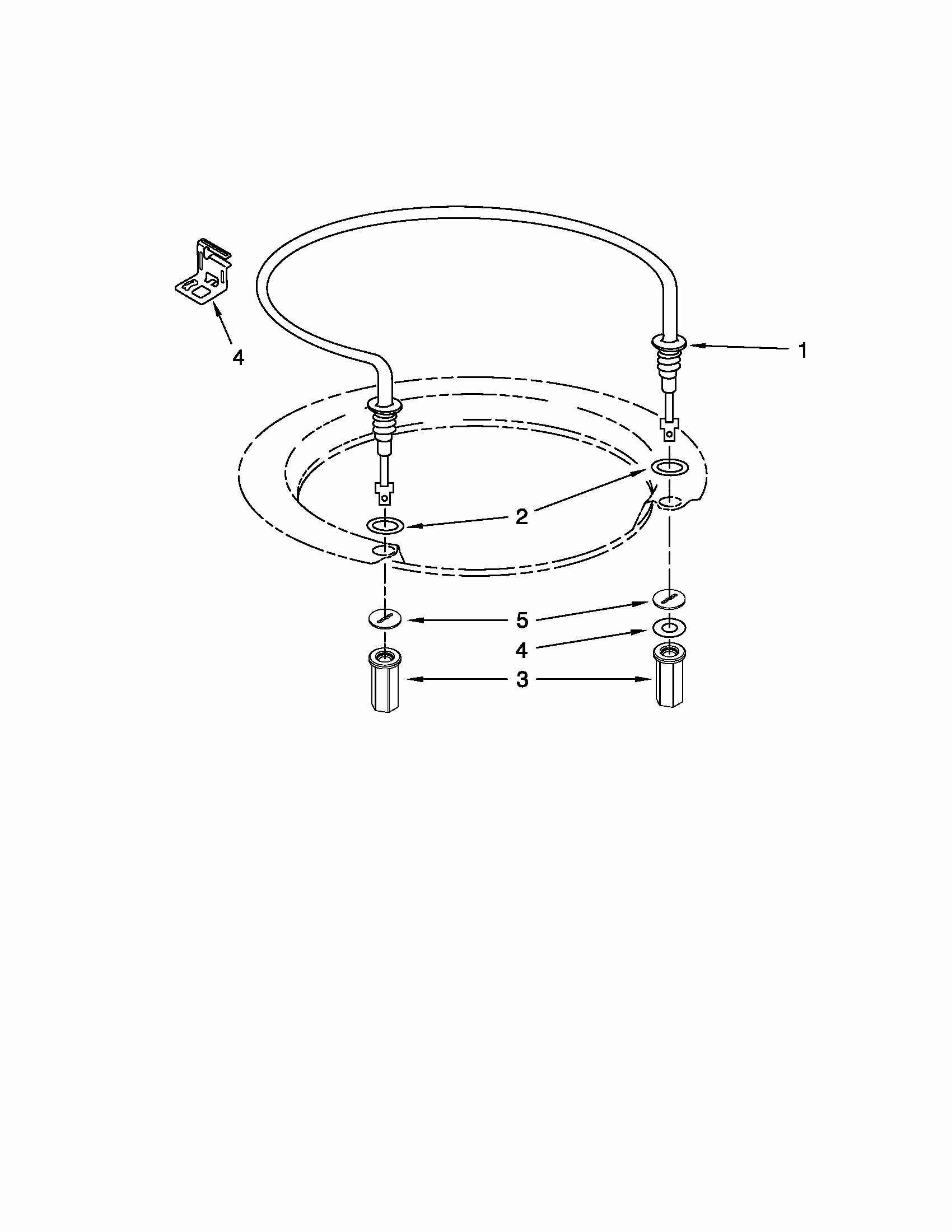 Heater Parts Diagram and Parts List for 66513033K111  Kenmore Dishwasher