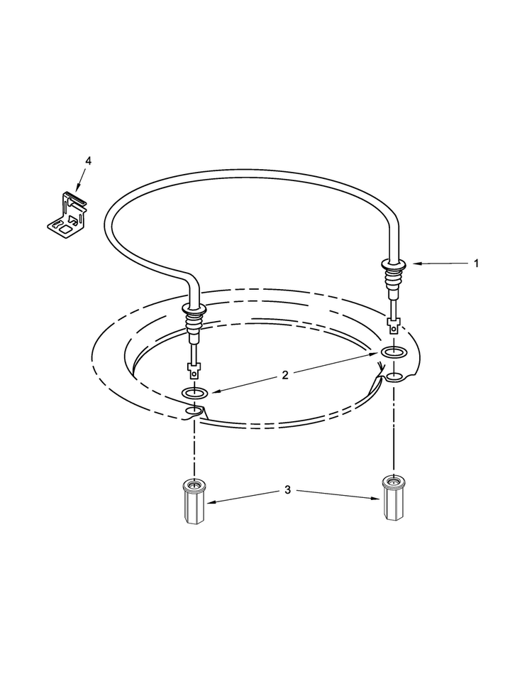 Heater Parts Diagram and Parts List for WDF530PSYB7  Whirlpool Dishwasher