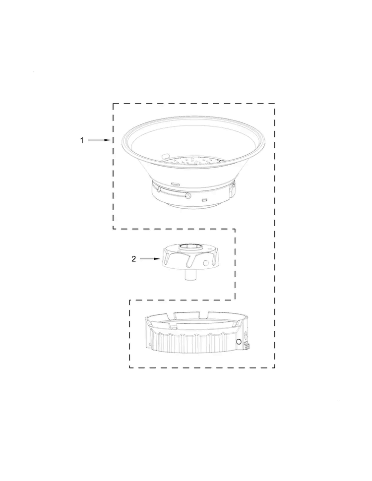 Unit Parts Diagram and Parts List for 5KVJ0332EER0  KitchenAid Juicer