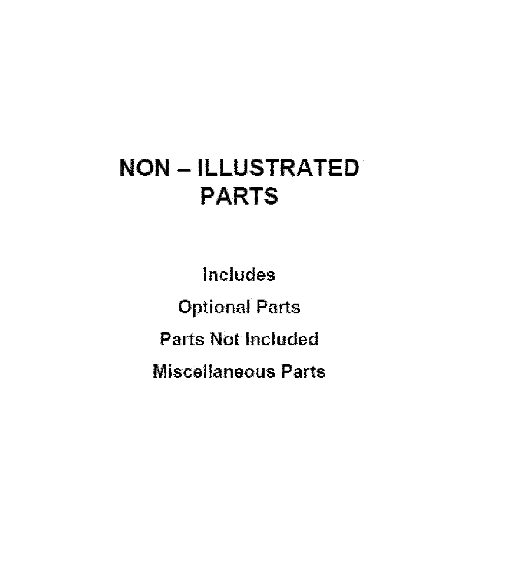 Optional parts (not included) Diagram and Parts List for WTW7500GC3  Whirlpool Washer