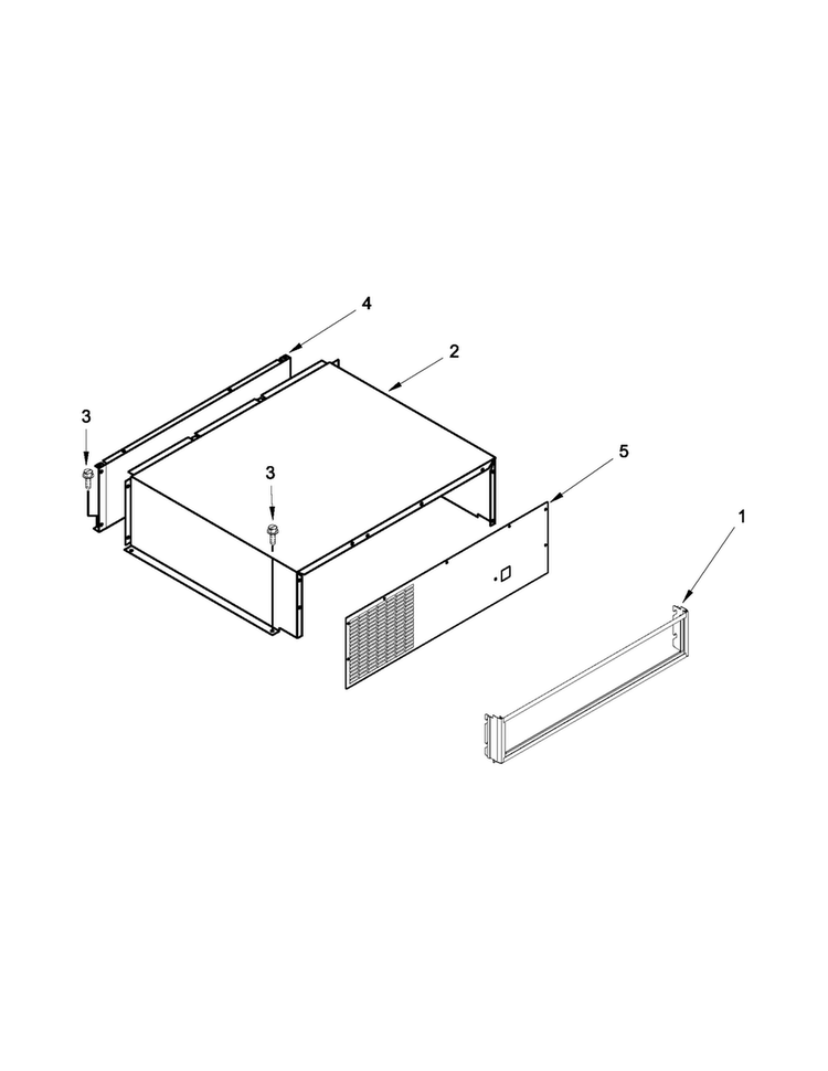 Top Grille And Unit Cover Parts Diagram and Parts List for KSSO48FTX18  KitchenAid Refrigerator