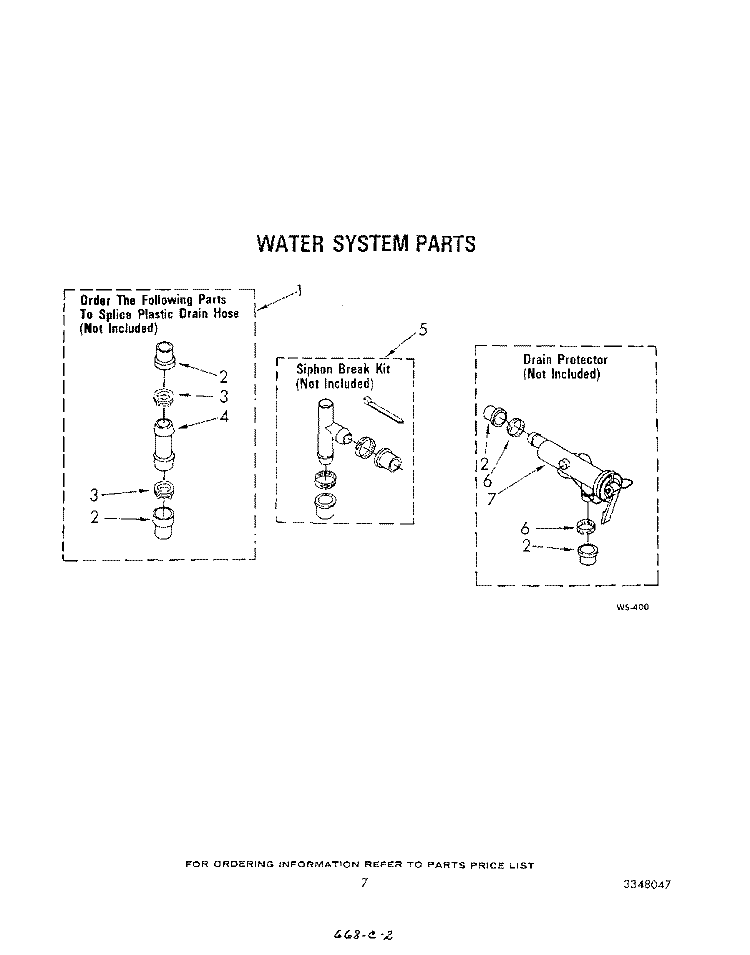 WATER SYSTEM Diagram and Parts List for LA3300XSW0  Whirlpool Washer