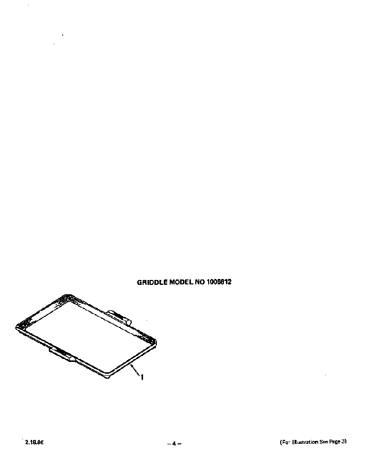Griddle Diagram and Parts List for 1255*0A  Roper Range