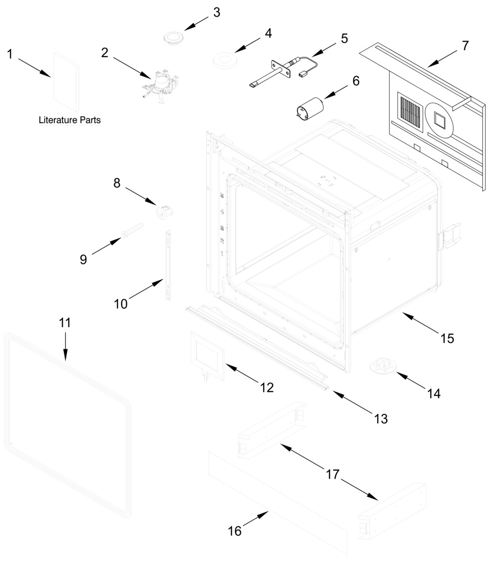 Oven Parts Diagram and Parts List for KODC504PPS03  Whirlpool Wall Oven