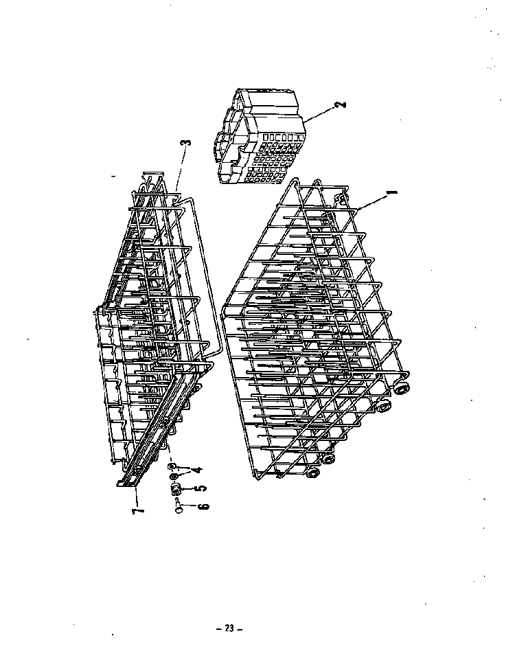 ^rack Diagram and Parts List for 8579900  Roper Dishwasher