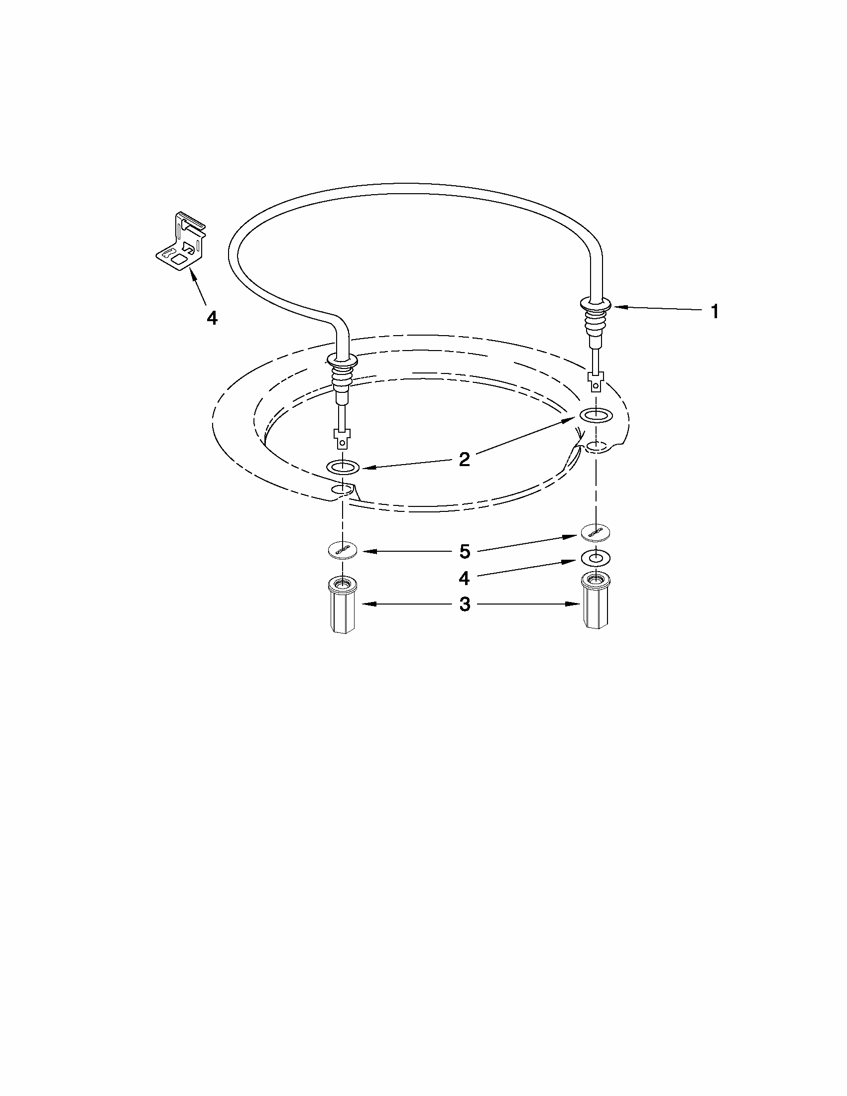 Heater Parts Diagram and Parts List for 66513039K113  Kenmore Dishwasher