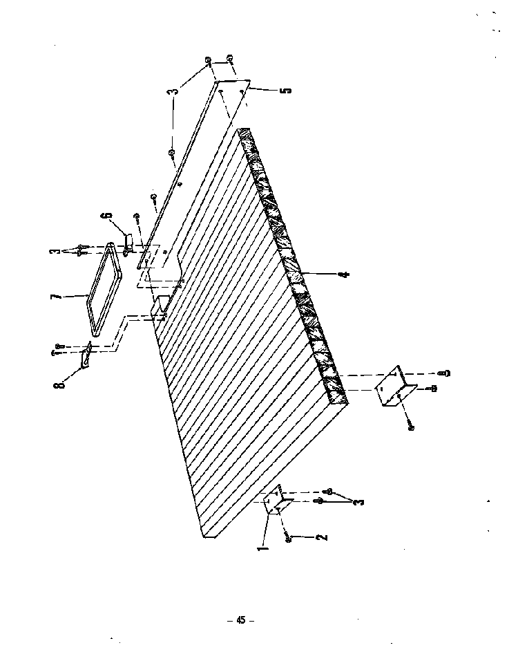 ^top Diagram and Parts List for 8579900  Roper Dishwasher