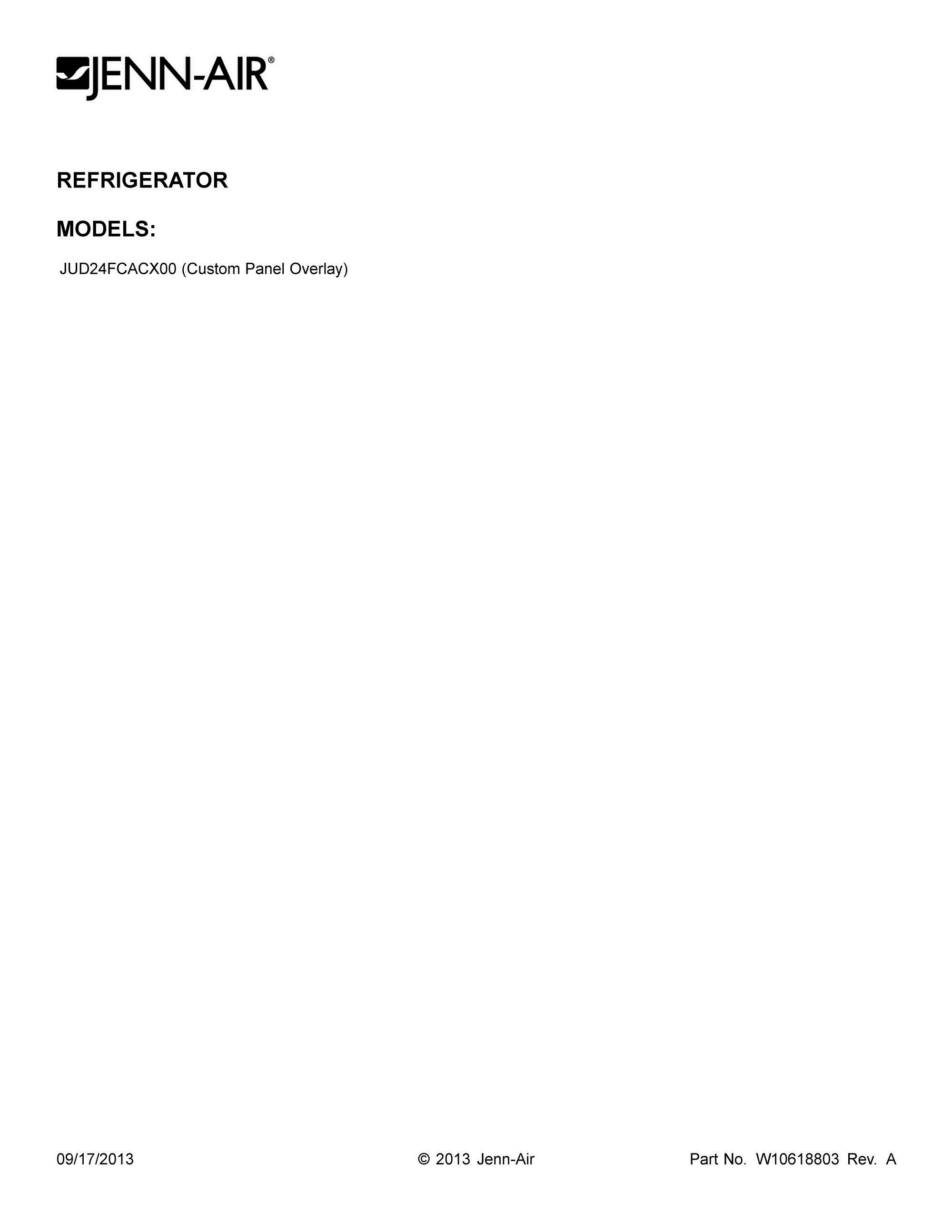 01 - COVER SHEET Diagram and Parts List for JUD24FCACX00  Whirlpool Wall Oven