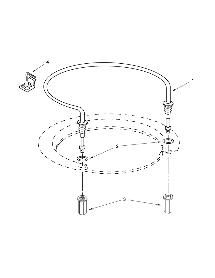 Heater Parts Diagram and Parts List for WDF530PAYT7  Whirlpool Dishwasher
