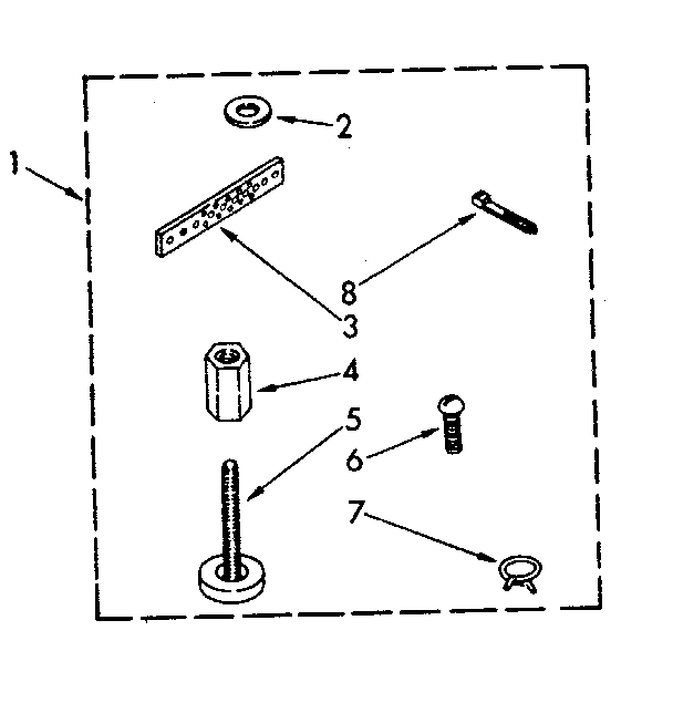 Miscellaneous Diagram and Parts List for LA7800XSN1  Whirlpool Washer