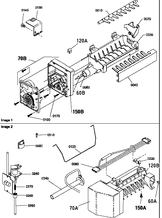 02 - Cavity Assembly Diagram and Parts List for ART5400L  Whirlpool Range