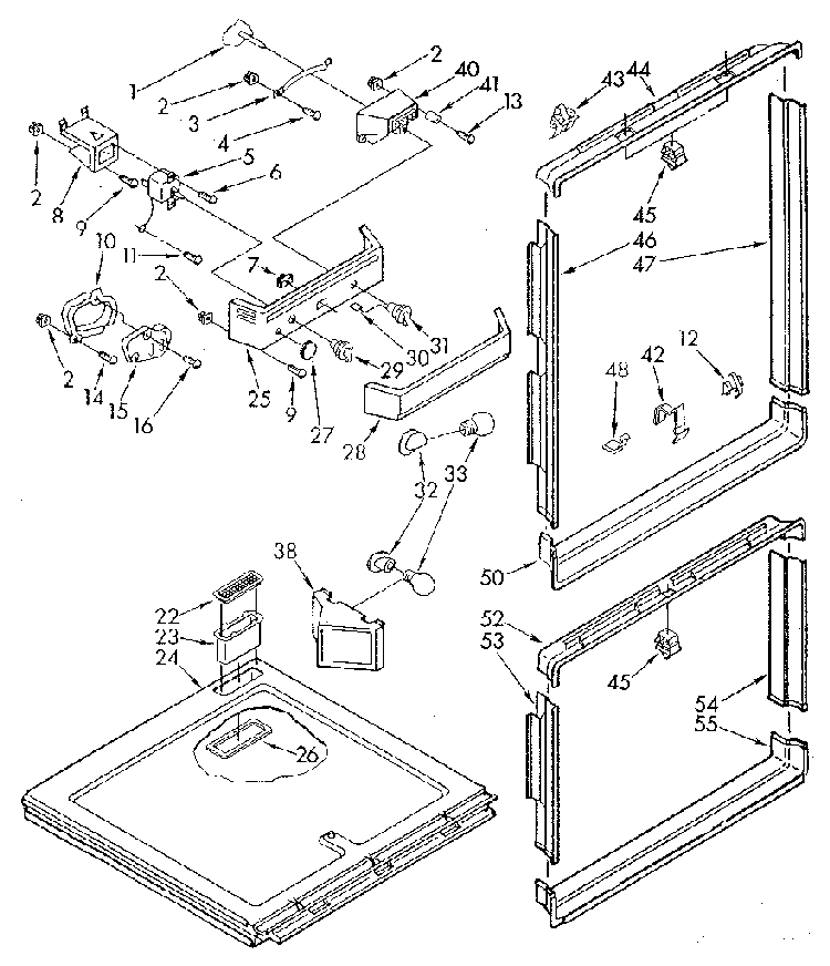 Breaker And Control Diagram and Parts List for EF19MKXSM01  Whirlpool Refrigerator
