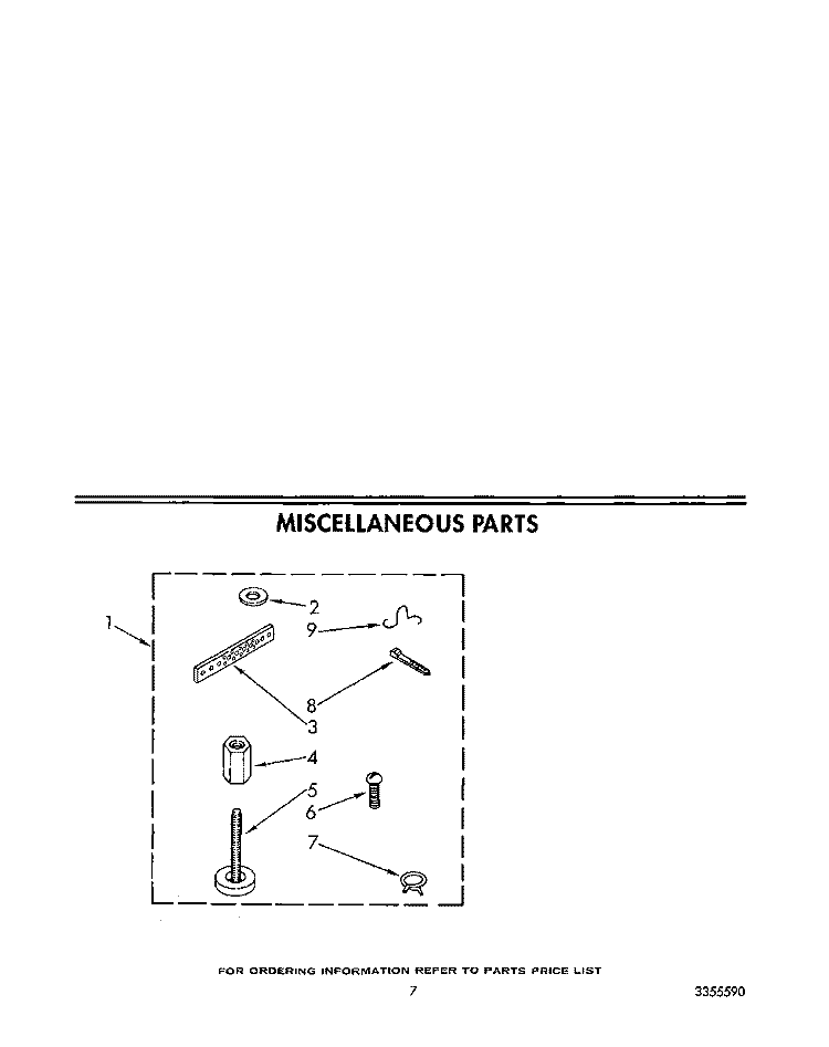 MISCELLANEOUS Diagram and Parts List for KAWE860WAL1  KitchenAid Washer