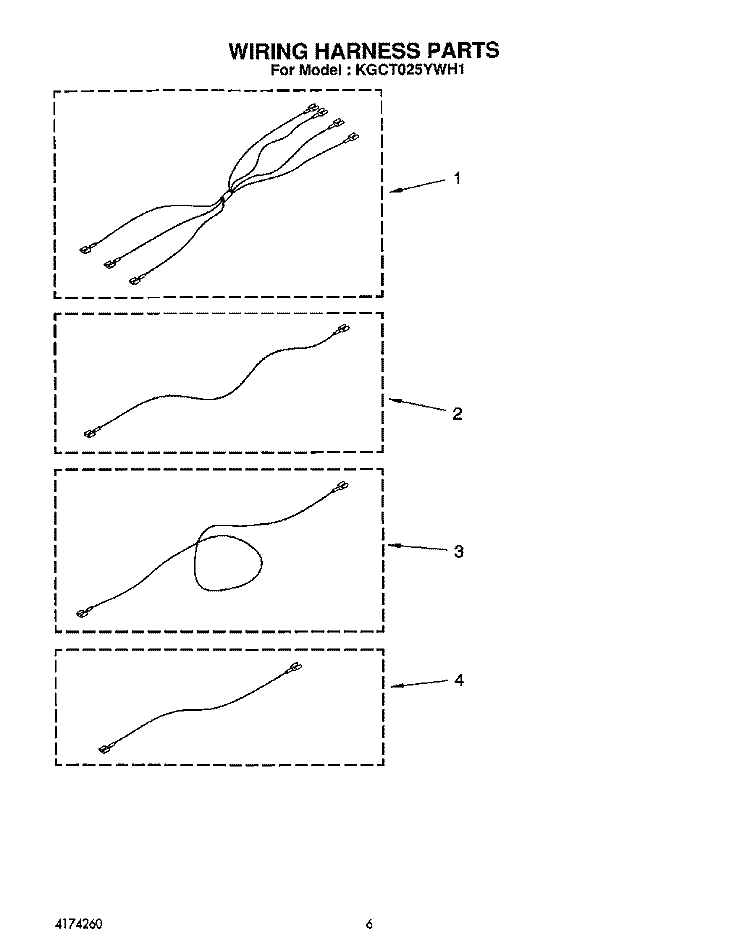 SECTION Diagram and Parts List for KGCT025YBL1  KitchenAid Cooktop