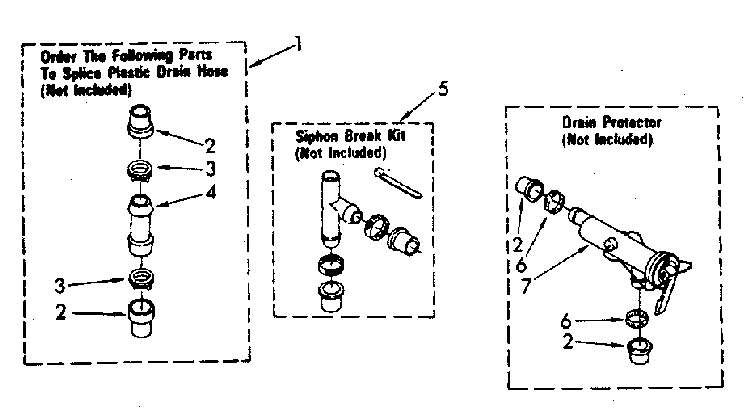 Water System Diagram and Parts List for LA5300XSN0  Whirlpool Washer