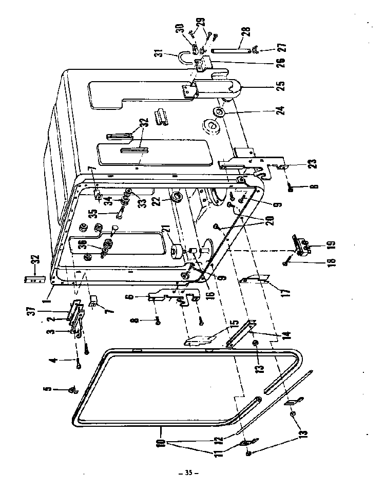 ^tub Diagram and Parts List for 8579900  Roper Dishwasher