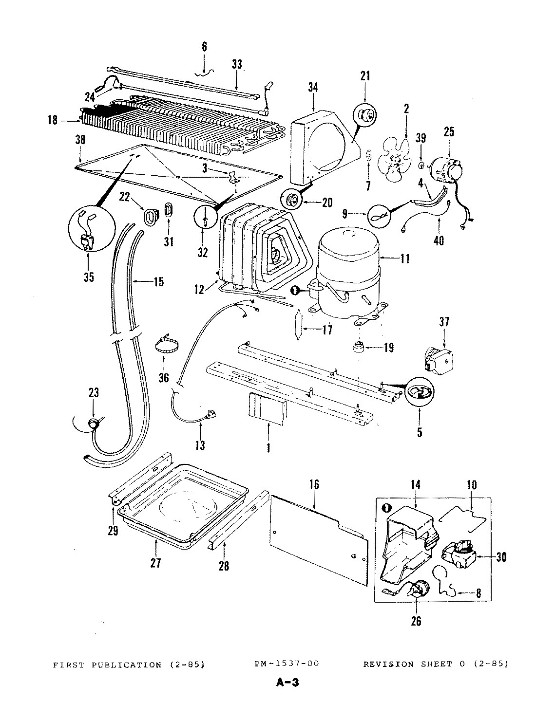 05 - UNIT COMPARTMENT & SYSTEM Diagram and Parts List for RB22CN-3AI  Whirlpool Refrigerator
