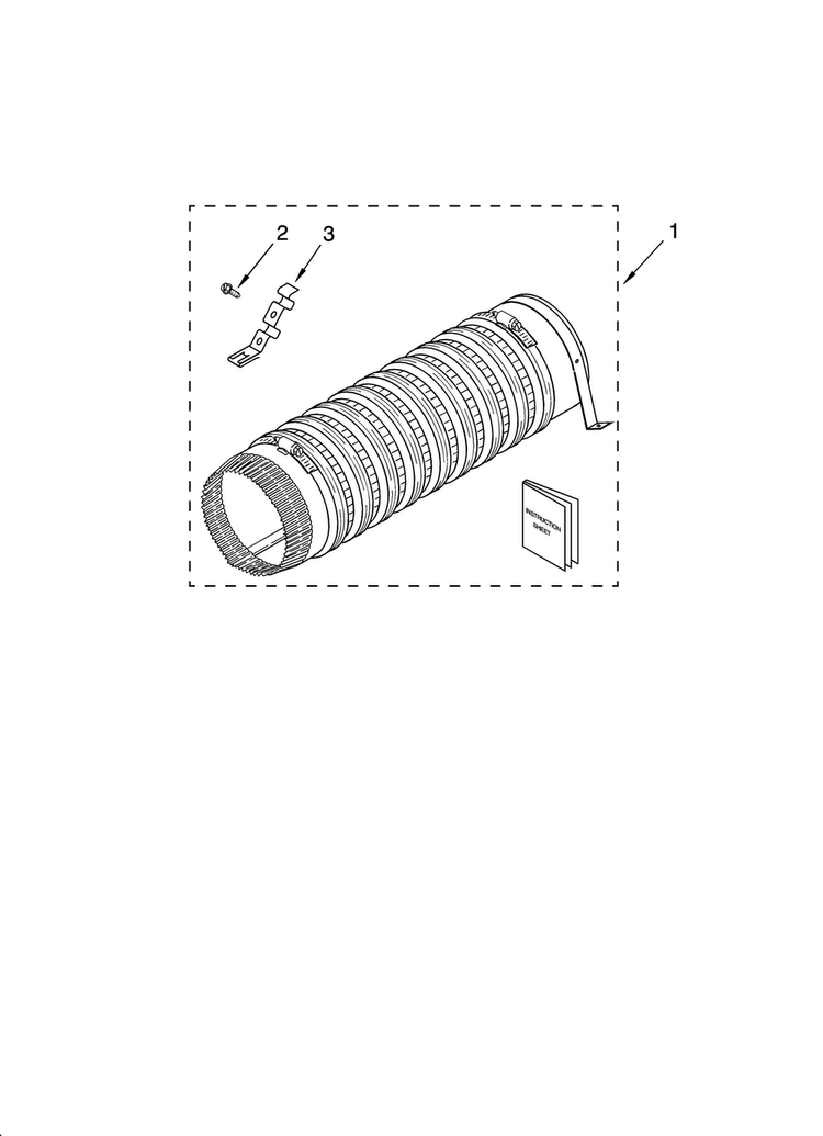 Product Accessory Parts Diagram and Parts List for 1101820296  Kenmore Washer Dryer Combo