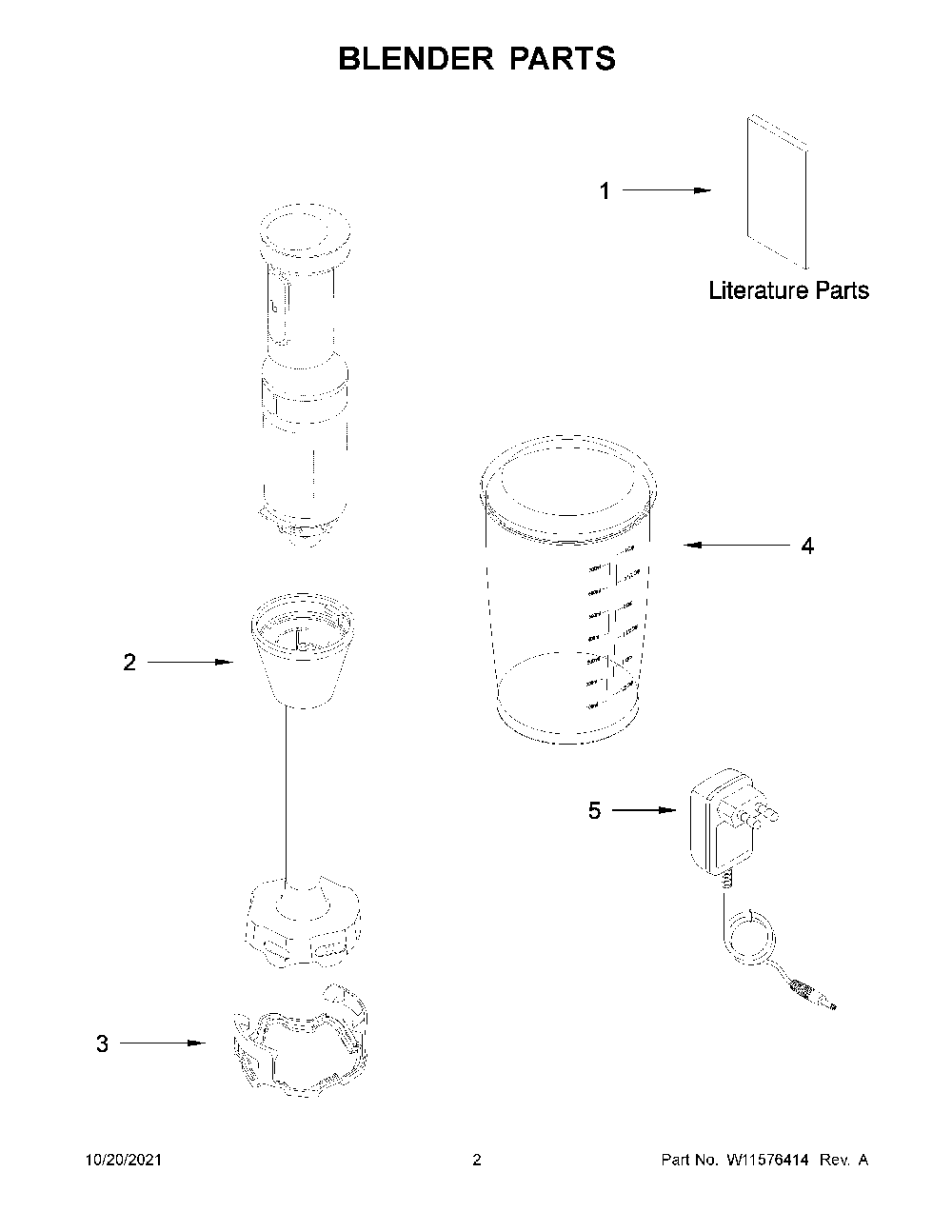 Blender Parts Diagram and Parts List for 5KHBBV53BER0  KitchenAid Blender