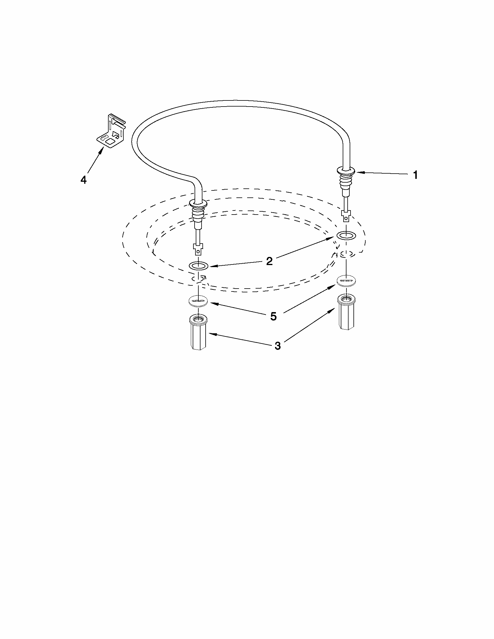 Heater Parts Diagram and Parts List for 66515112K211  Kenmore Dishwasher