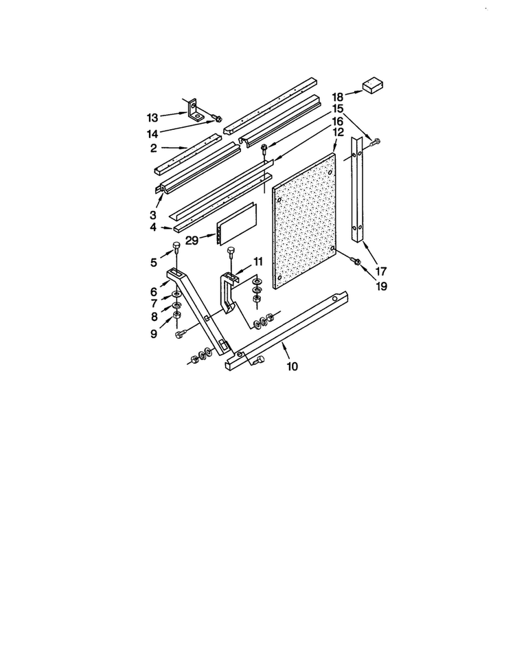 Installation Diagram and Parts List for ACM25XJ0  Whirlpool Air Conditioner