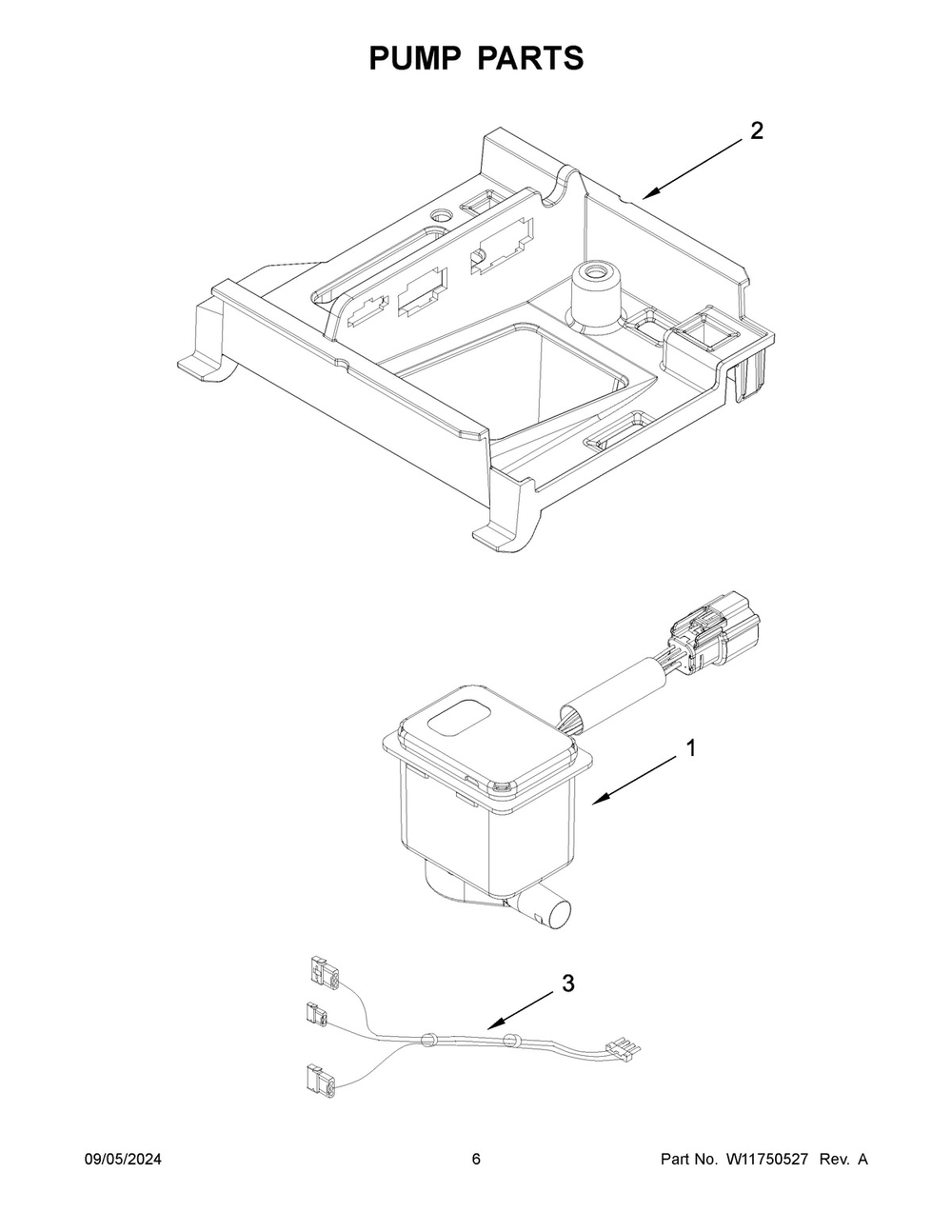 04 - Pump Parts Diagram and Parts List for KUIX535HPA02  Whirlpool Ice Maker