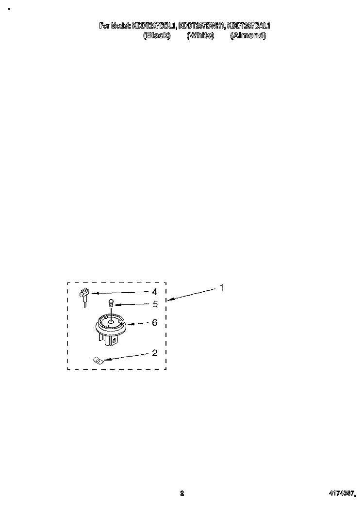 SEALED GAS ASSEMBLY Diagram and Parts List for KDDT207BBL1  KitchenAid Range