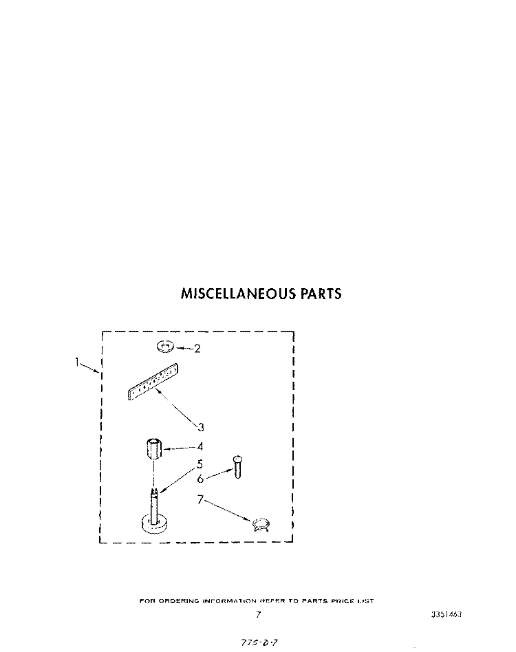 MISCELLANEOUS Diagram and Parts List for LA5420XTW0  Whirlpool Washer