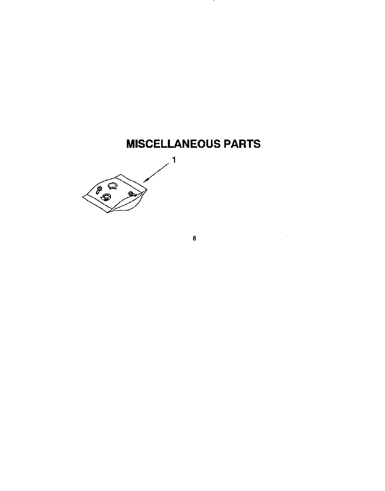 MISCELLANEOUS Diagram and Parts List for DU8960XB0  Whirlpool Dishwasher