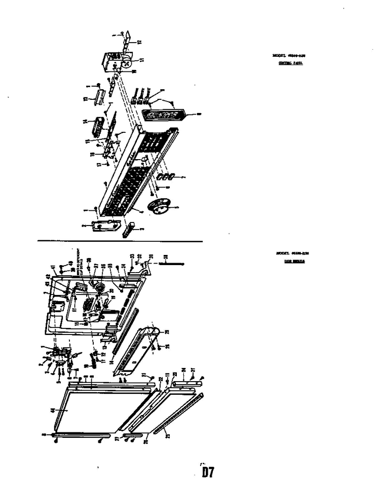 Control Panel Model 8586-h30 Diagram and Parts List for 8586H30  Roper Dishwasher