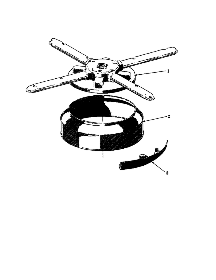 Lower Wash Arm And Strainer Diagram and Parts List for ML-42117  KitchenAid Dishwasher