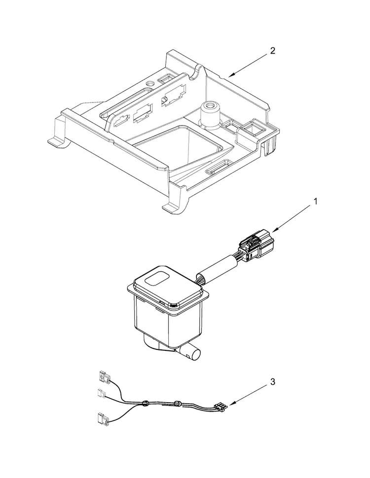 Pump Parts Diagram and Parts List for KUIX505ESS1  KitchenAid Ice Maker