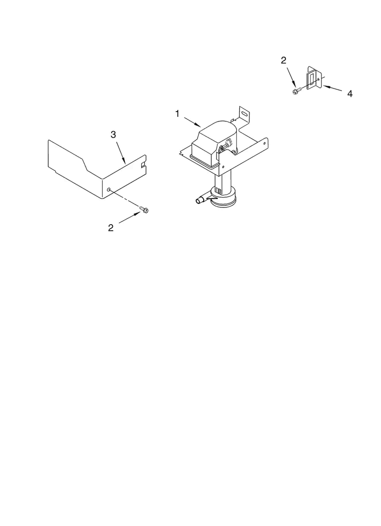 Pump Parts Diagram and Parts List for 10689482997  Kenmore Ice Maker