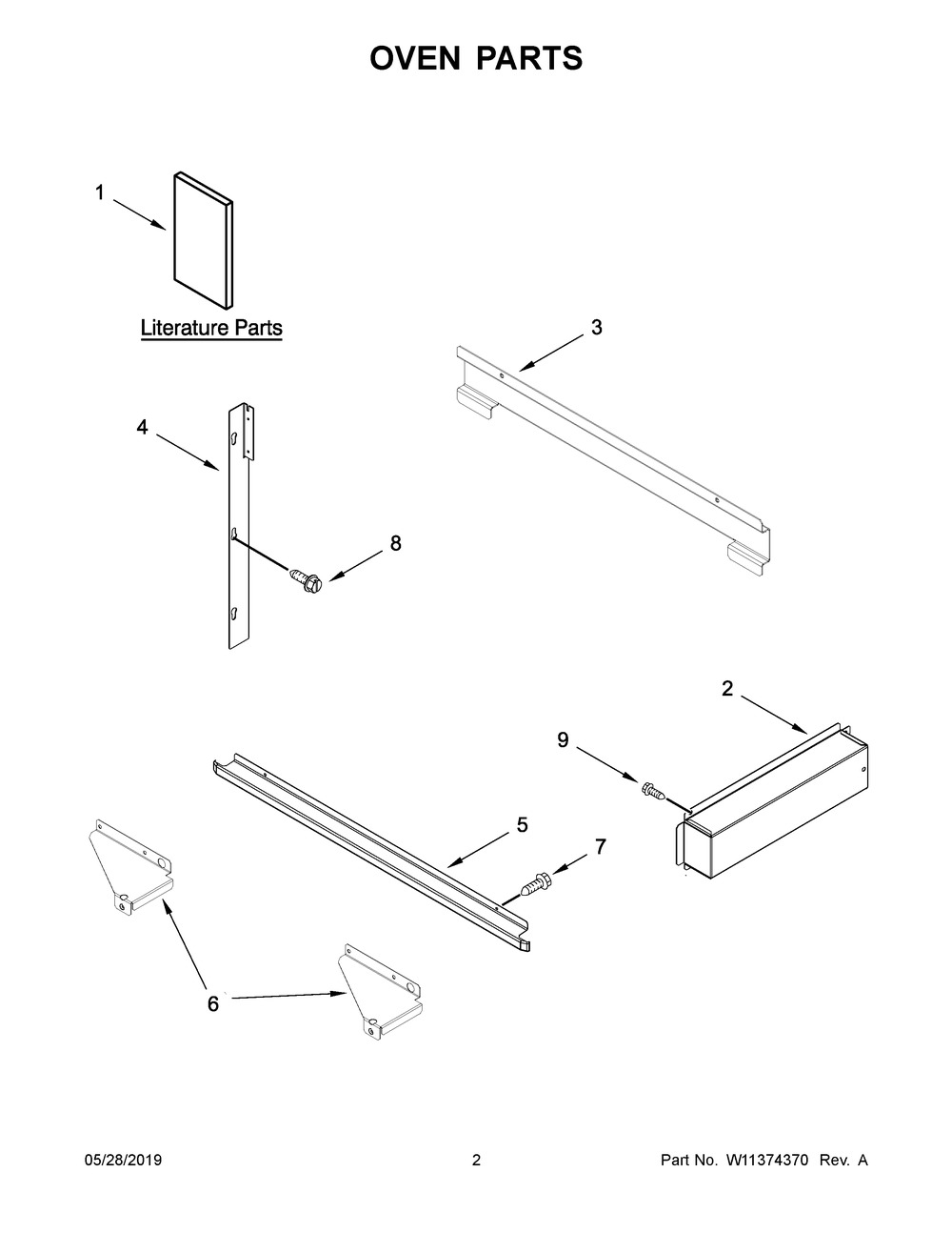 Oven Parts Diagram and Parts List for KMBP100EBS03  Whirlpool Microwave