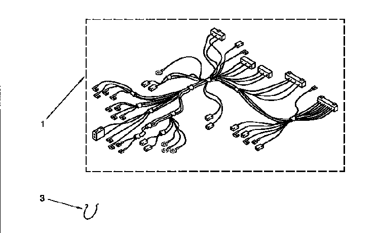 Wiring Harness Diagram and Parts List for KEBS107BBWH3  KitchenAid Wall Oven