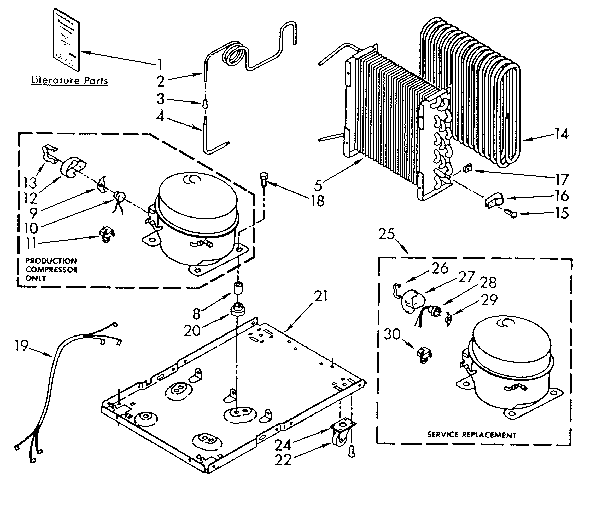 Unit Parts Diagram and Parts List for 42853204  Whirlpool Dehumidifier