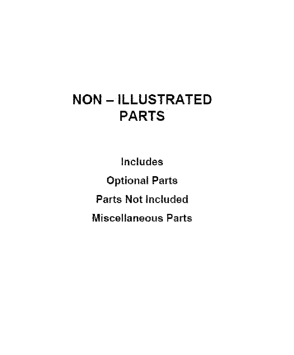 Optional parts (not included) Diagram and Parts List for WOD51ES4ES02  Whirlpool Wall Oven