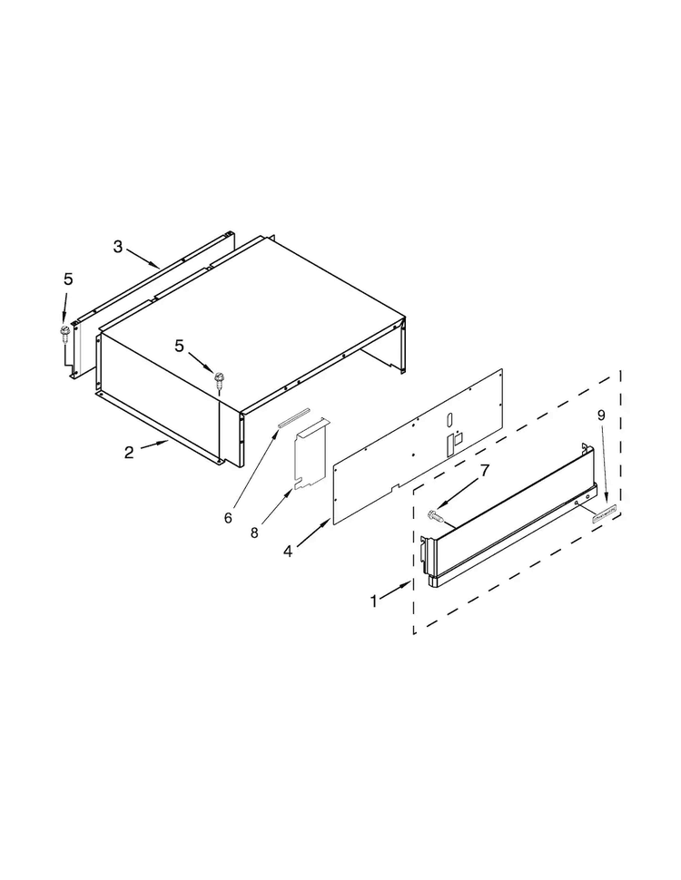 Top Grille And Unit Cover Parts Diagram and Parts List for KBBL206ESS00  KitchenAid Refrigerator