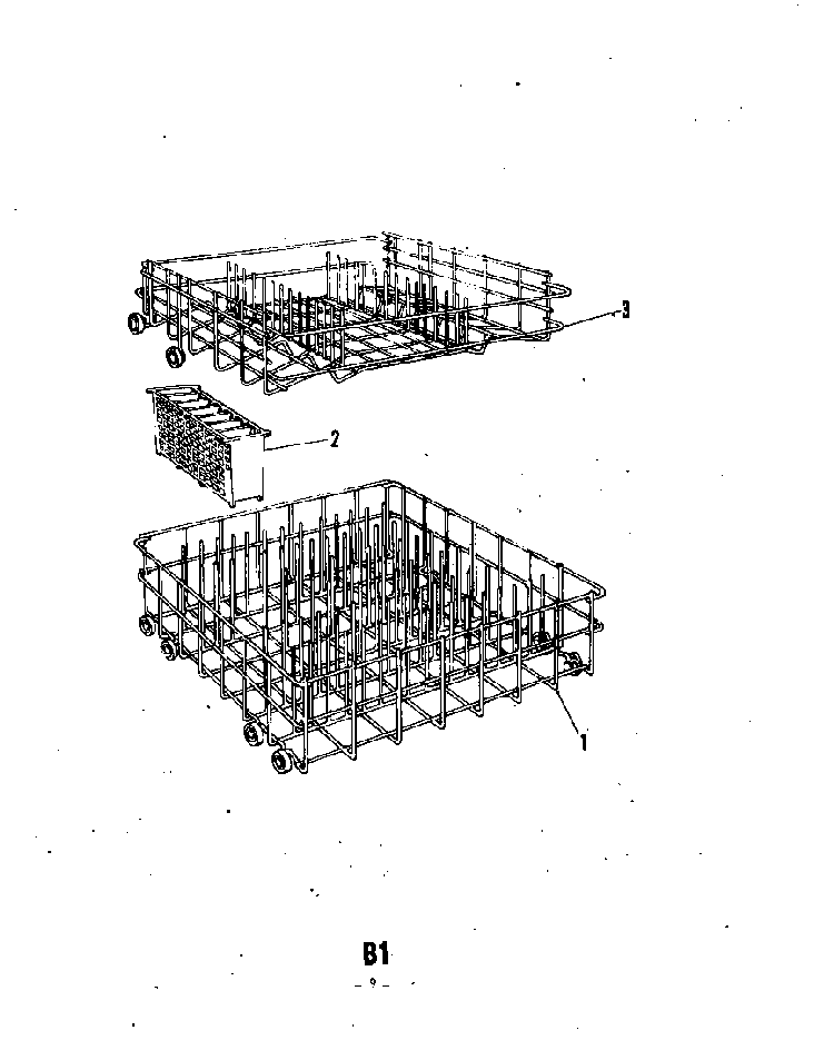 ^rack Diagram and Parts List for 8579900  Roper Dishwasher