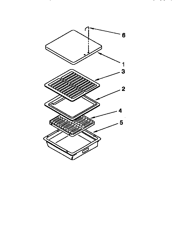 Grill And Griddle Diagram and Parts List for KECG260SHW7  KitchenAid Cooktop