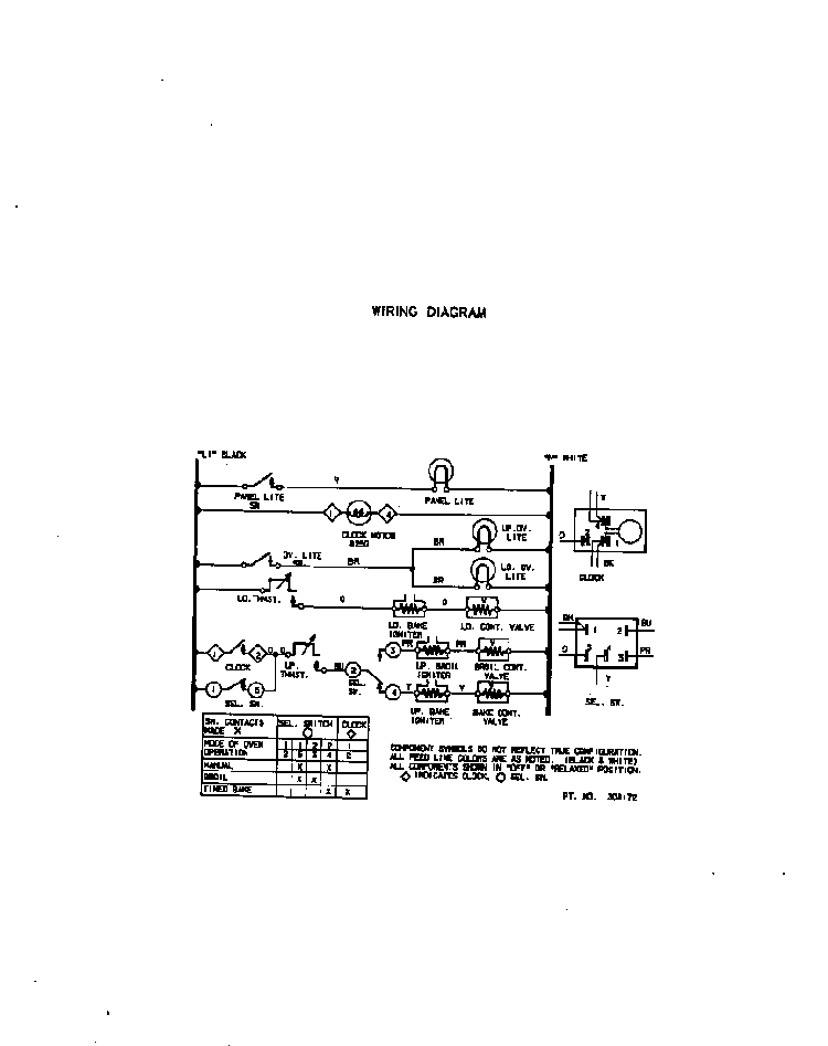Wiring Diagram Diagram and Parts List for 1093B1A  Roper Wall Oven