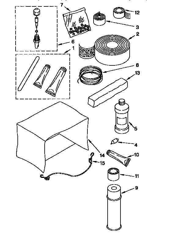 Optional Diagram and Parts List for 1069752571  Kenmore Air Conditioner