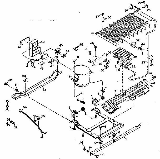 Unit Parts (models 106.s14e-1 And 106.s14el-1) Diagram and Parts List for 106S12EL-1  Kenmore Refrigerator
