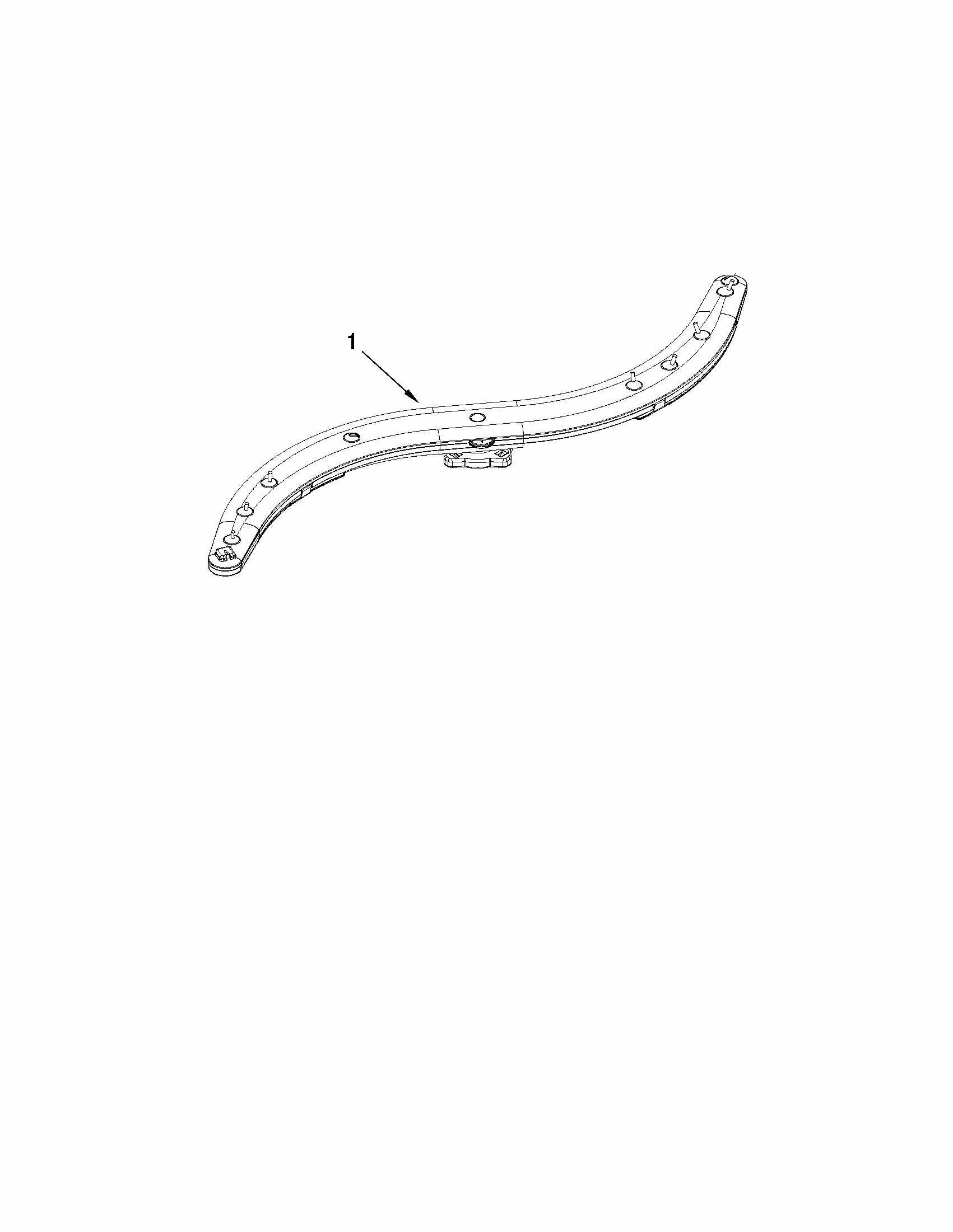 Lower Washarm Parts Diagram and Parts List for 66513044K113  Kenmore Dishwasher