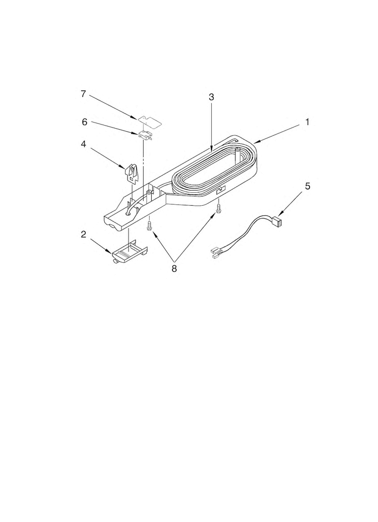 Water Dispenser/optional Diagram and Parts List for KTRA19ELBL01  KitchenAid Refrigerator