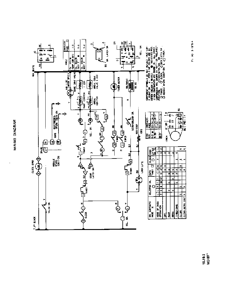 Wiring Diagram Diagram and Parts List for 1353*2A  Roper Range