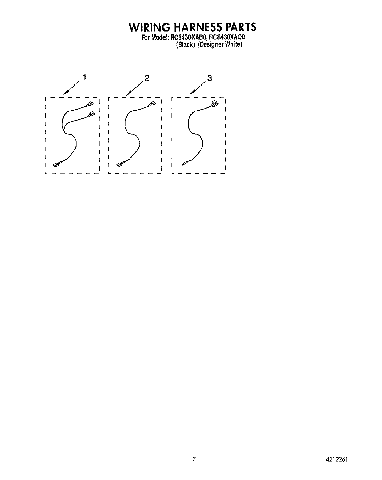 SECTION Diagram and Parts List for RC8430XAQ0  Whirlpool Cooktop