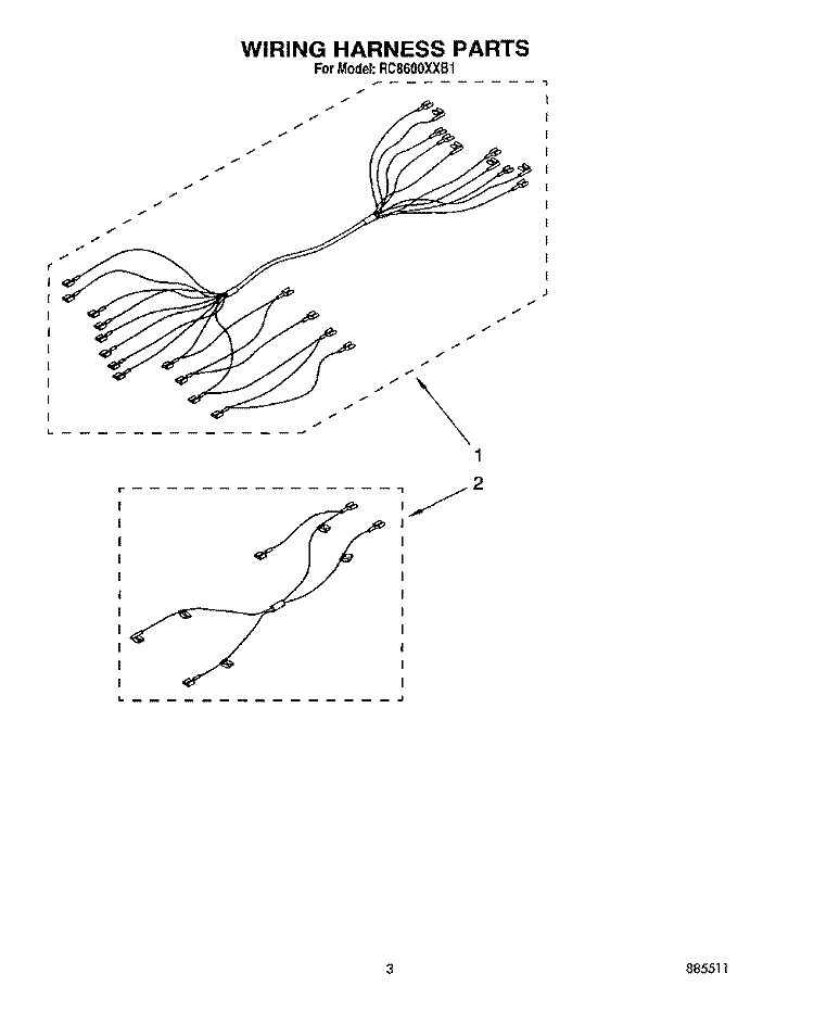 SECTION Diagram and Parts List for RC8600XXQ1  Whirlpool Cooktop